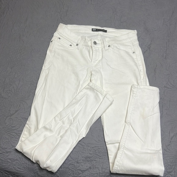 Signature by Levi Strauss Denim - White Levi straight leg